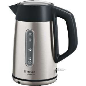 Bosch DesignLine 1.7L Wasserkocher aus Edelstahl - Wasserkocher, Sandwichmaker, Standmixer, Toaster und Entsafter für Obst und Gemüse, Pressen