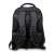 Back view of Port Manhattan 13-14 inch laptop backpack, black, with padded straps and back panel