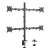 Equip 650159 Quad Monitor Desk Mount, black, for 17-32 inch screens