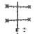 Equip 650159 Quad Monitor Desk Mount, black, for 17-32 inch screens