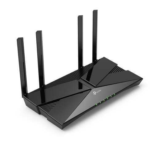TP-Link TL-EX220 Dual Band Wireless Gigabit Router schrägansicht, zeigt Antennen und Design
