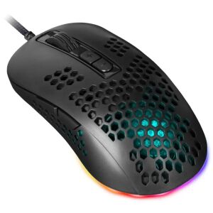 Mouse de gaming Defender GM-620L RGB, vedere unghiulară - Mouse
