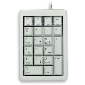 CHERRY Slim Line G84-4700 Numerische Tastatur - Weiß, zeigt alle Tasten und das Layout - Numerische Tastenfelder