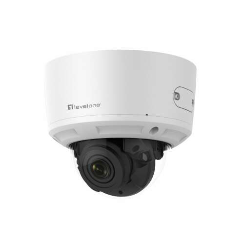 LevelOne FCS-4203 Z IP dome camera, white, front view