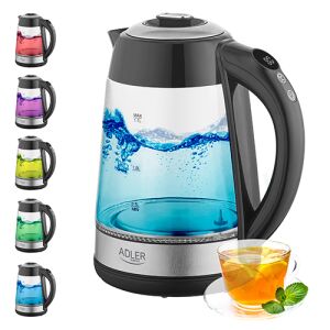 Adler AD 1285 Üveg Vízforraló Hőmérséklet Szabályozással és Teával - Adler