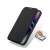 Dux Ducis Skin X Pro folio telefontok iPhone 15 Pro-hoz MagSafe-vel, fekete, nyitva, telefonnal