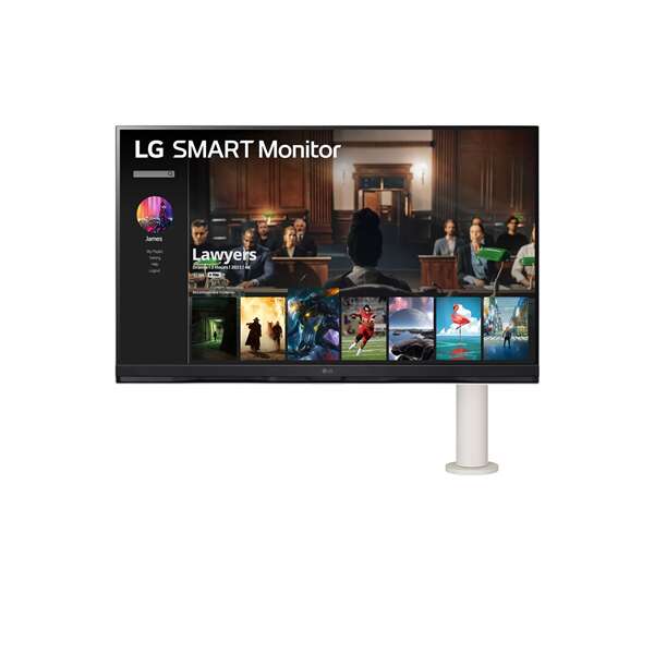 Lg smart monitor 31.5" 32sq780s, 3840x2160, 16:9, 250cd/m2, 5ms,...