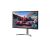 Angled view of LG 32UQ750P-W 31.5 inch 4K UHD Monitor displaying race car game
