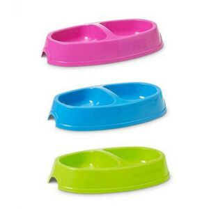 Savic Picnic Twin macska etető- és itatótál, 2 x 0,15l, vegyes színekben - Savic