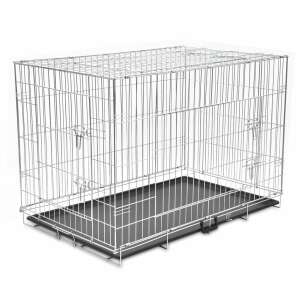 SAVIC 3290 Dog Residence szállítóbox 50x33x40, fém kutya kennel, háziállat szállító, utazó kennel kutyáknak - Savic