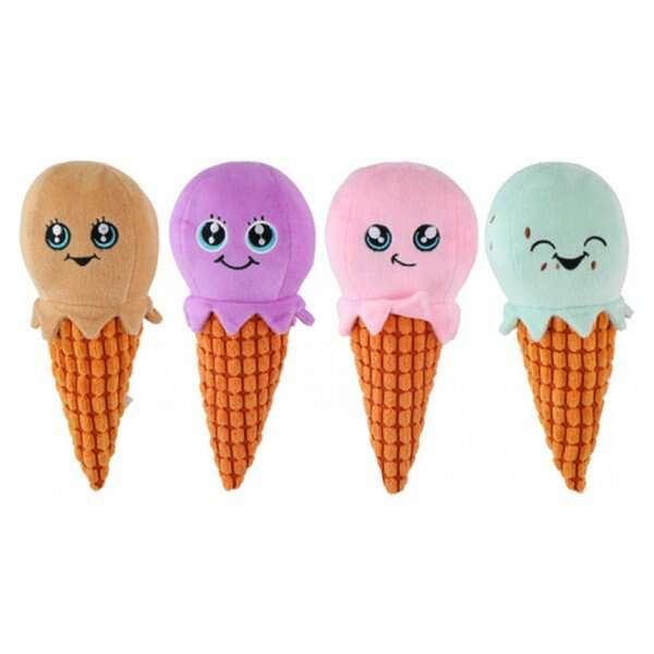 Plüss Kutyajáték - Fagylalt - 4 db - 23 cm