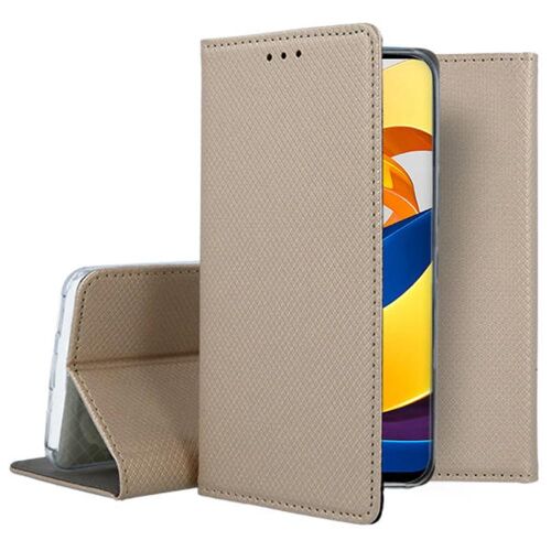 Xiaomi Poco M4 Pro 5G Arany Flip Tok Állvánnyal - Xiaomi