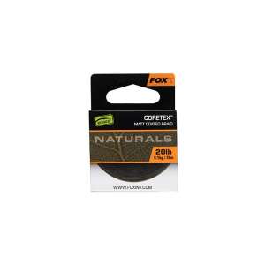 Fox Naturals Coretex 20lb Matt Coated Braid Horgász Zsinór, 20m - Fonott előkezsinór