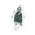 Green foldable shopping trolley with wheels, VG-01745_Z, dimensions