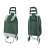Green folding shopping trolley with wheels, VG-01745_Z