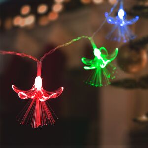 Virág LED String Lights - 20 LEDs - 2.85m, colorful flower lights for decoration - Christmas
