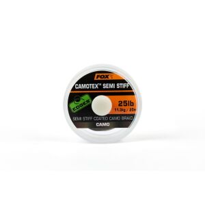 FOX Camotex Semi Stiff Fonott Előke - 20lb - 20m 132060695 - Fonott előkezsinór