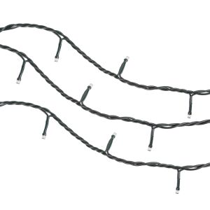 LED Rebel 10m Zimne Białe Lampki Choinkowe na Białym Tle - Boże Narodzenie