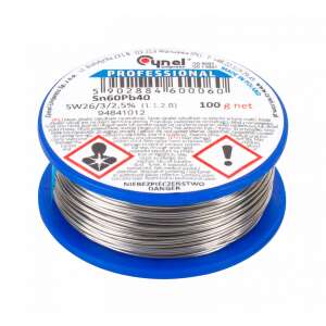 Sârmă de lipit CYNEL PROFESSIONAL Sn60Pb40 100g, diametru 0,70mm - Accesorii masini de lipit