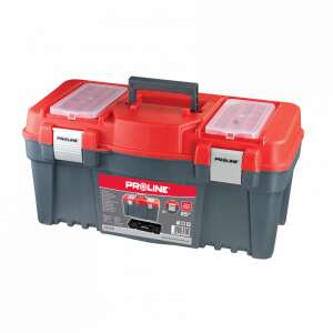 Proline 25 hüvelykes szerszámosláda, piros és szürke színben, két kivehető tálcával - Proline