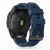 Rückansicht der Garmin Fenix 7X mit Tech-Protect Iconband Marineblauem Armband