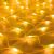 Close-up of warm white LED net lights