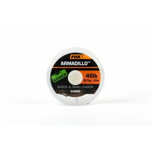 FOX Armadillo Shock & Snag Leader - Camo - 40lb/20m 139806846 - Fonott előkezsinór