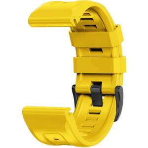 Yellow silicone strap for Garmin Fenix 5, 6, 6 Pro, 7 smartwatch - Tech-Protect Smart watch strap