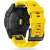 Garmin Fenix 7X smartwatch with yellow Tech-Protect Iconband silicone strap