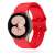 Samsung Galaxy Watch 4 okosóra piros szilikon szíjjal