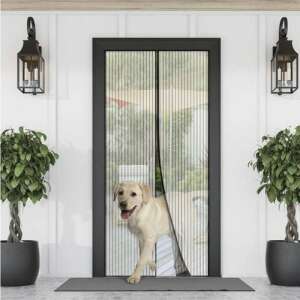 Magnetic door screen for keeping bugs out, 100x210cm, black, Malatec - Safety