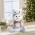 Christmas Snowman Decoration - with Owl Hat - 30 x 20 x 14 cm 72392473