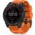 Garmin Fenix 7X smartwatch with orange Tech-Protect Iconband strap
