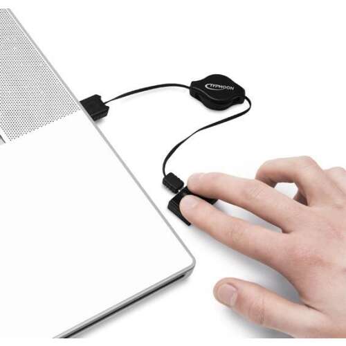 Typhoon MO-100 nano notebook egér, kicsi utazási egér, plug and play, USB egér