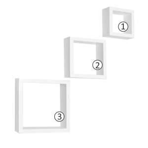 Kvadro New K25,4_25,4 Wandregal-Set #weiß 32123253 Wohnzimmermöbel