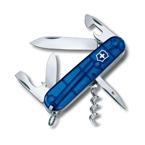 Victorinox svájci bicska Spartan 1.3603.T2, kék átlátszó markolattal, 12 funkcióval, zsebkés