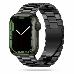 Apple Watch s čiernym nerezovým remienkom 42/44mm - Tech-Protect