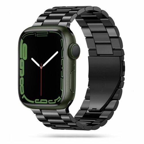 Apple Watch mit schwarzem Edelstahlarmband 42/44mm