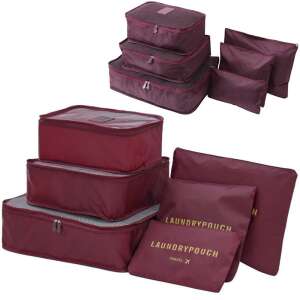 VG-01500_BO - 6-Piece Travel Storage Set, Burgundy 73136381 - Luggage organizer