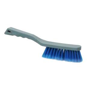 Car wash brush with plastic handle, blue bristles, 365mm x 50mm - Car wash brush