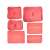 6 piece travel organizer set, pink, for clothes, shoes, toiletries, and dirty laundry