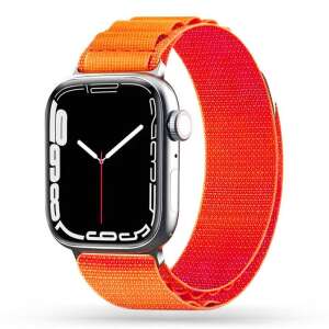 Tech-Protect Nylon Pro orange watch band for Apple Watch 4, 5, 6, 7, 8, SE, Ultra 42mm, 44mm, 45mm, 49mm - Smart watch strap