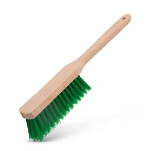 Wooden handle car wash brush with green bristles - Car wash brush