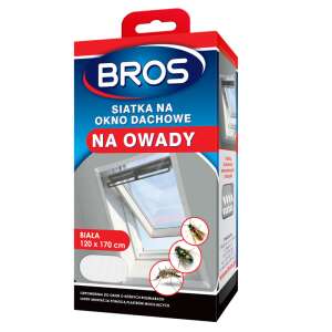 Biała moskitiera Bros do okien dachowych, 120x170 cm - Bros
