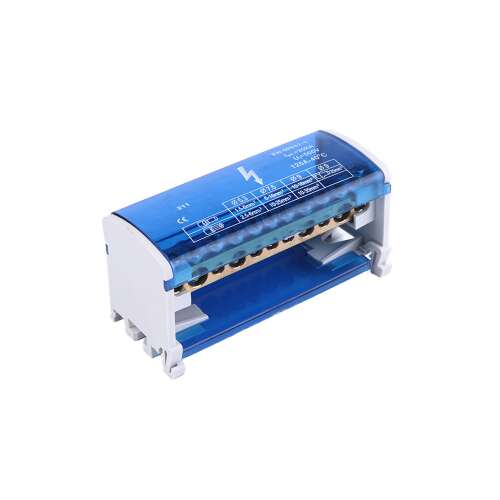 Moduláris elosztó blokk 2-11, 11 terminál, 500V/125A, DIN35, 100x42x50 mm