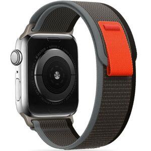 Brățară Tech-Protect Apple Watch Nylon, gri și portocaliu - Apple Curea ceas inteligent
