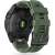 Back view of Garmin Fenix 7X smartwatch with Tech-Protect Iconband Army Green strap