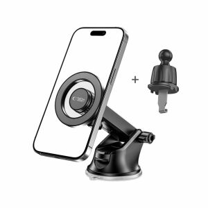 Suport auto magnetic Tech-Protect N51 cu ventuză și suport pentru grila de ventilație - Tech-Protect