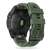 Back view of Garmin Fenix 7X smartwatch with Tech-Protect Iconband green silicone strap