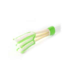 Четка за почистване на вентилационни отвори на автомобил, 3-в-1 четка от микрофибър за почистване на вентилационни отвори на автомобил, почистващ препарат за вентилационни отвори, инструмент за почистване на интериора на автомобила - AMiO